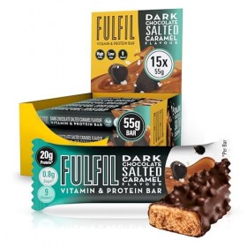 Fulfil Vitamin & Protein Bar 15X55G Dark Choc Salted Caramel