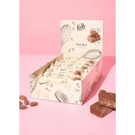 KoRo - Barres de céréales "Flapjack"au chocolat 15 x 60 g - Barre énergétique pour la route et après le sport - Avec des noix