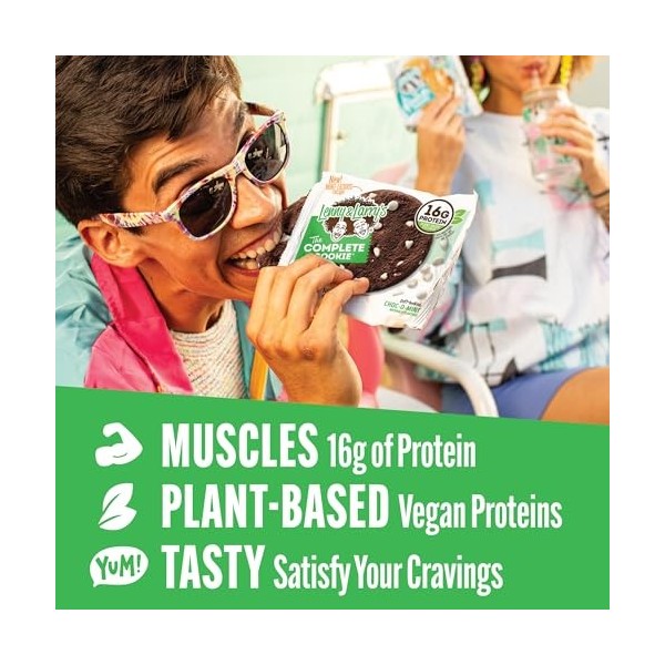 Lenny & Larrys The Complete Cookie Protéines Végétariennes Choc-O-Mint Barres nutritives