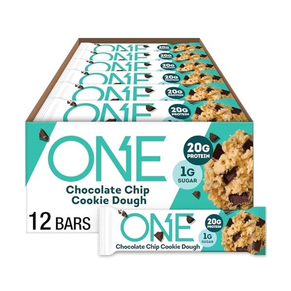 Oh Yeah Nutrition Pâte à Biscuits aux Pépites de Chocolat 12 Barres