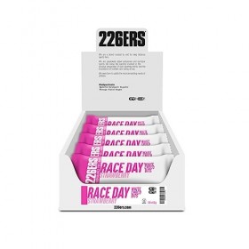 226ERS Race Day Bars, Barres Energétiques Végane pour une Meilleure Endurance, Energy Bars, Fraise - 30 barres x 40gr