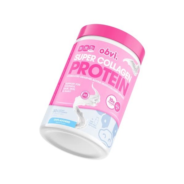 Obvi. Super Collagen, Unflavored, 30 Servings Barres nutritives