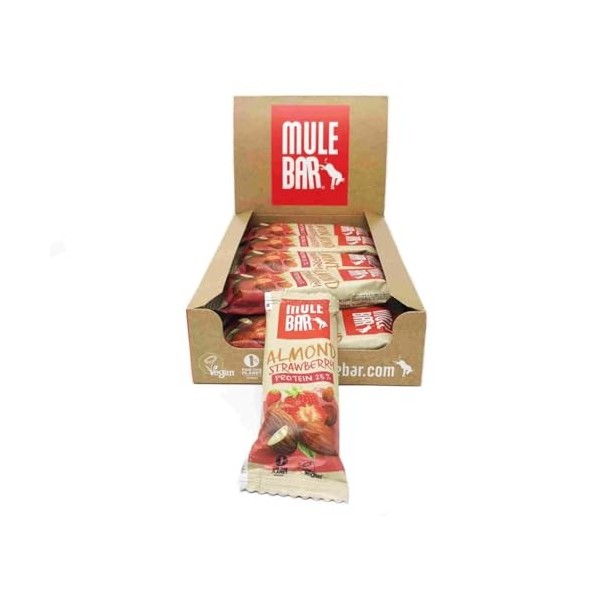 MULEBAR - Boite De 30 Barres Energétiques Mixées - Texture Moelleuse - Facile À Digérer - 100% Naturel, Vegan - Fabriqué En F...