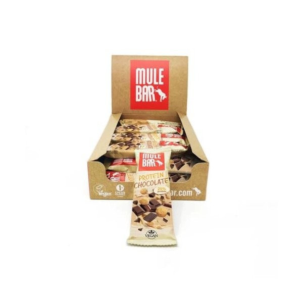 MULEBAR - Boite De 30 Barres Energétiques Mixées - Texture Moelleuse - Facile À Digérer - 100% Naturel, Vegan - Fabriqué En F...