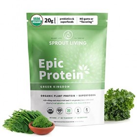 Sprout Living Epic Protein Green Kingdom, 454g Barres nutritives