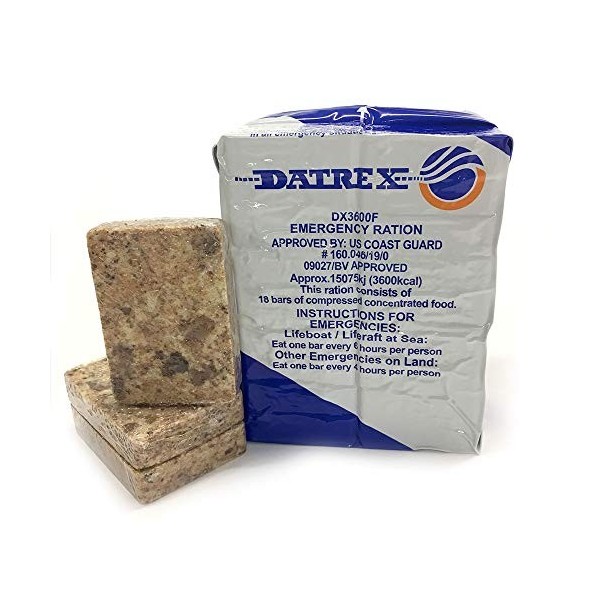 Datrex 3600 Emergency Food Bar - 3 Day/72 Hour Bar - Single Pack