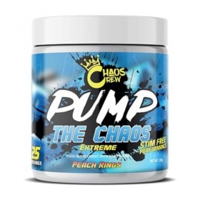 CHAOSCREW Chaos Crew Pump the Chaos Extreme, Peach Rings, 325g Barres nutritives