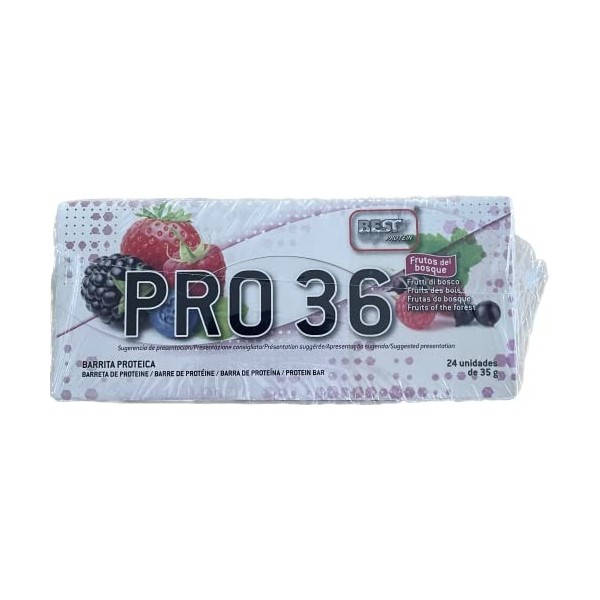 Best Protein Pro 36 Fruits de la forêt – 24 barres