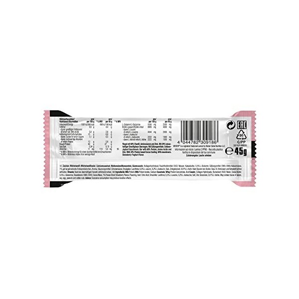 60% Protein Bar, Strawberry-Yoghurt - 24 x 45g