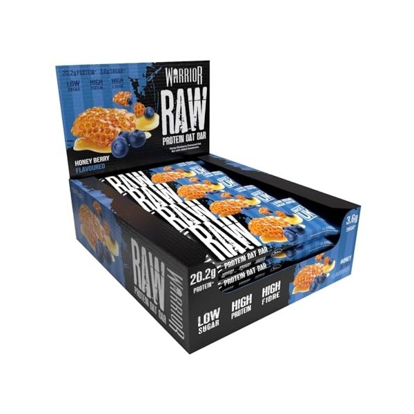 Raw Protein Flapjack, Honey Berry - 12 bars