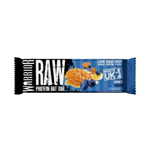 Raw Protein Flapjack, Honey Berry - 12 bars