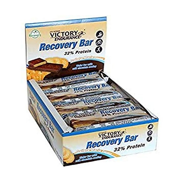 Weider Recovery Bar Flavor Yogourt. Barre de gaufrette de récupération avec 32 % de protéines 12 x 50 g 