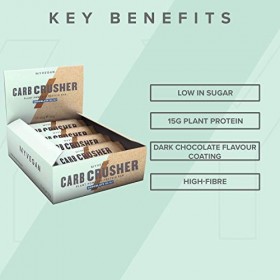 Myprotein Vegan Carb Crusher Protéine Whey Chocolat Sel Marin 60 g Boîte de 12 1 g