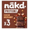 Nākd Barres protéinées Cacao Noisette 3 x 45 g Barres nutritives