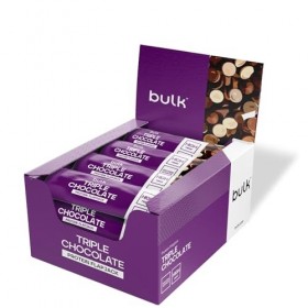 Bulk Barre Flapjack Protéinée | Triple Chocolat | 15 g de protéines | En-cas moelleux à l’avoine | Texture fondante, format d