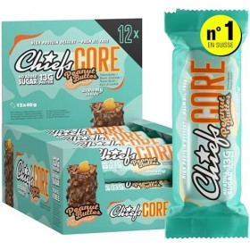 Chiefs Protein Core Bar Peantu Butter • Barre protéinée premium avec 13g de protéines & 163 kcal par barre • Sans sucre ajo