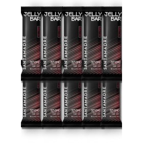 SANTA MADRE | Barre Gélifiée Énergétique | Pack de 10 unités | Saveurs : Cola, Orange et Lollipop | Sport Gummy Bar | Taille 