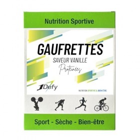 Gaufrette protéinée - Barre protéinée - 1Defy - Boite de 7 gaufrettes Boite de 7 gaufrettes, Vanille 