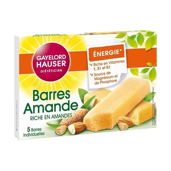 BARRES AMANDES 125G, GAYELORD HAUSER, LOT DE 3