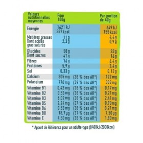 Andros Sport | Barres énergétiques 16x40g | Barres énergétiques | Riche en fruits, et source de vitamines - Banane Chocolat