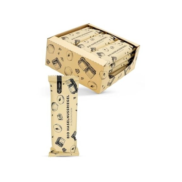KoRo - Barre aux noisettes et au chocolat bio 12 x 50 g