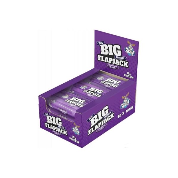 Muscle Moose Big Protein Flapjack 12x100g Cookies et crème - Barres - Barres protéinées
