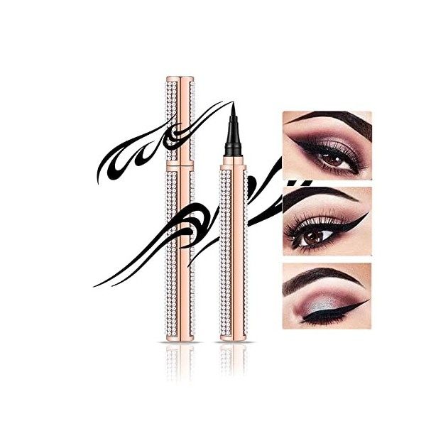 Noir Waterproof Liquid Eyeliner Eye Liner Pencil Stylo Liquide Eyeliner Precision Diamond Séchage Rapide Eyeliner / Khôl / Cr...