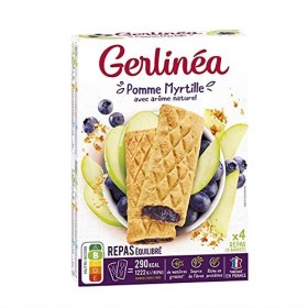 GERLINÉA BARRES REPAS FOURRÉES MYRTILLES 360G, GERLINEA, LOT DE 2