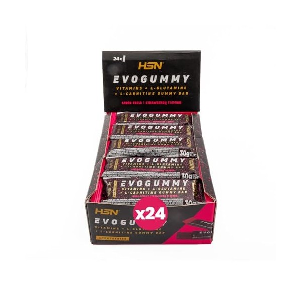Evogummy Recovery Bar de HSN | Barre Énergétique | avec du Fruit Naturel, Récupérateur Musculaire : Glucides + Vitamines + Mi