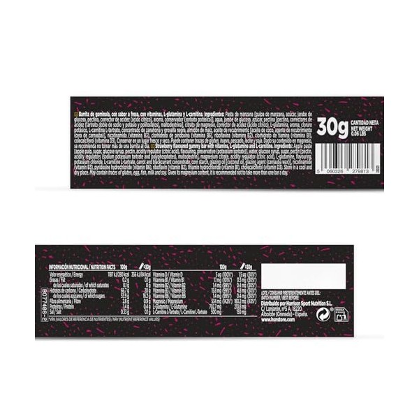 Evogummy Recovery Bar de HSN | Barre Énergétique | avec du Fruit Naturel, Récupérateur Musculaire : Glucides + Vitamines + Mi