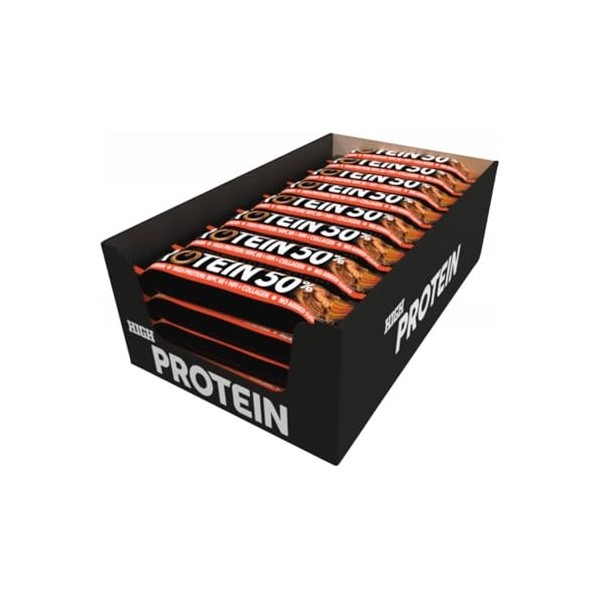 Go On Nutrition | Boîte Protein Bar 50% 24x40g | Barres protéinées | 24 barres hyper protéinées - Cookies & Cream
