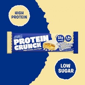 Applied Nutrition Applied Protein Crunch Bar, White Chocolate Caramel - 12 x 62g