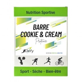 Barre protéinée Cookie & Cream - 1Defy - Boite de 10 barres
