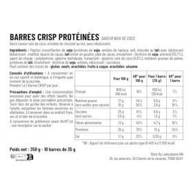 Barre Crisp protéinée - Barre protéiné - Croustillante - 1Defy - Boite de 10 barres Boite de 10 barres, Noix de coco 