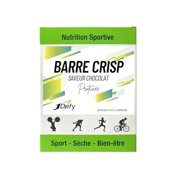 Barre Crisp protéinée - Barre protéiné - Croustillante - 1Defy - Boite de 10 barres Boite de 10 barres, Noix de coco 