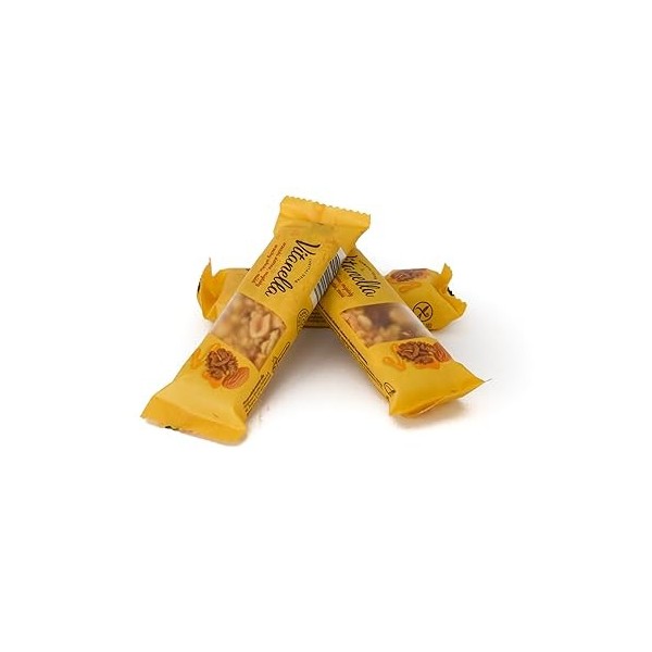 36 barres de noix Vitanella 36 x 35 g cacahuète, amande, noix, miel, chocolat noir, sans gluten.