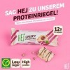 HEJ Crispy Protein Bar - Par barre 1,9g de sucre - Par barre 14g de protéines - Saveur: White Chocolate Strawberry - 12 x 45g