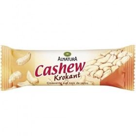 Délicieuse Barre Nougatine aux Noix de Cajou Bio ALA NATURAA 30g - Superbe Encas Diététique et Gourmand - Idéal pour les Coll