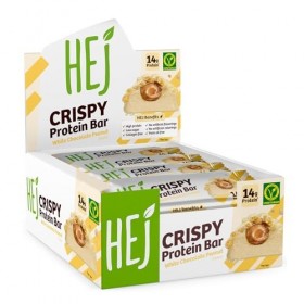 HEJ Natural HEJ Crispy Bar 12x45g Chocolat blanc aux arachides