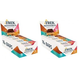 JBs TREK Barres dAvoine Protéinées | Paquet Assortiment | Végétal | Sans Gluten | Vegan | 16 x 50g Barres | 800g Lot de 2 Ba...