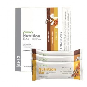 ProLon – Barre énergétique – Barre protéinée pour jeûne intermittent – 12 barres de 40 g – Végétarienne et sans gluten – Fabr