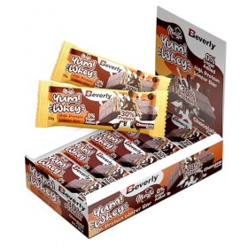Beverly Yum Whey Bar - Délicieuse barre protéique en glaçage au chocolat à 30 % de protéines - Coffret de 24 barres de 35 g -