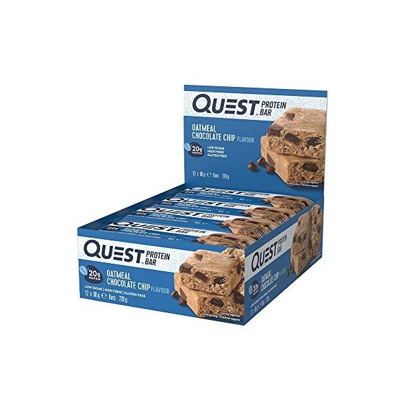 Quest Nutrition Protien Bars 12x60g Oatmeal Chocolate Chip