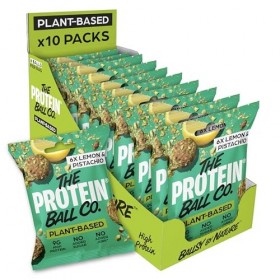 The Protein Ball Co Protein Balls 45g Pack of 10 Lemon and Pistachio 