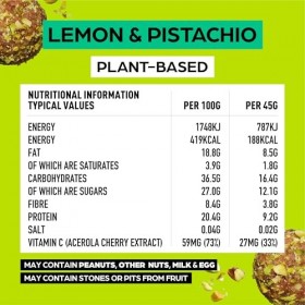 The Protein Ball Co Protein Balls 45g Pack of 10 Lemon and Pistachio 