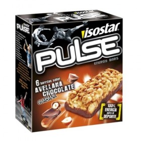 Lot de 6 barres énergétiques chocolat aux noisettes de 23 g BIS024