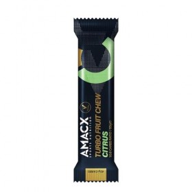 AMACX Turbo Barre Energetique Sport Fruit Chew – Paquet de 12 – Pate de Fruit Sport avec Electrolyte – Healthy Snacks Vegan –...