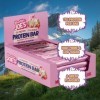 Mountain Joes Barre protéinée 12 x 55 g ondulation framboise 
