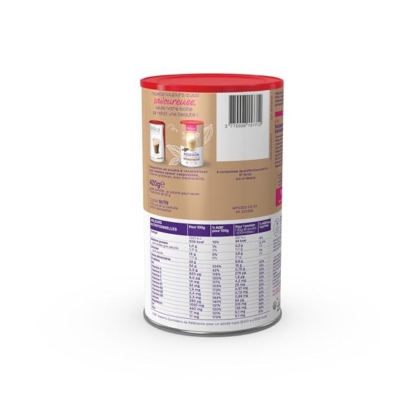 Boisson Chaude Diététique | Saveur Cappuccino | Pot de 420g | Perte de Poids | Hyperprotéinée et Hypocalorique | Laboratoire ...