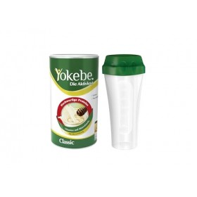 Yokebe Classic Lot de 2 packs de démarrage avec shaker pour perdre du poids Sans gluten et végétarien Substitut de repas pour